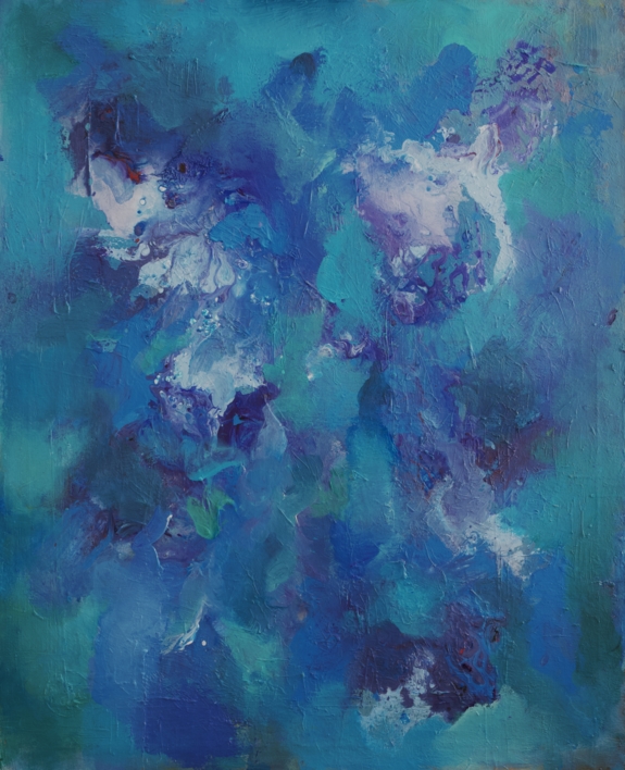 Coral turquesa |Pintura de Enrique Pazos | Compra arte en Flecha.es