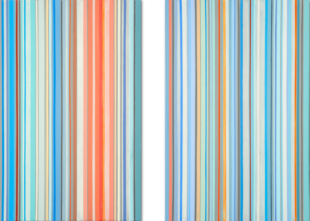 Diptych (lines) |Pintura de Susana Sancho | Compra arte en Flecha.es