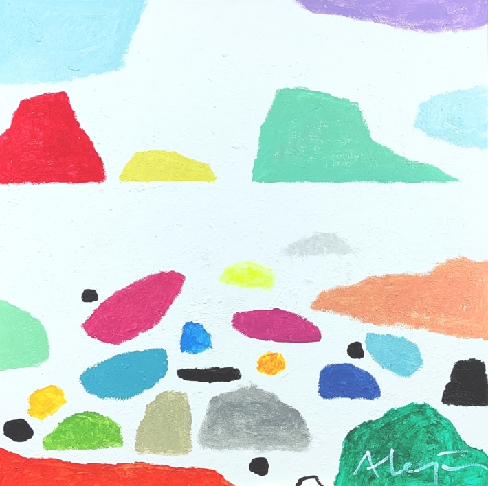 Cantos rodados |Pintura de ALEJOS | Compra arte en Flecha.es