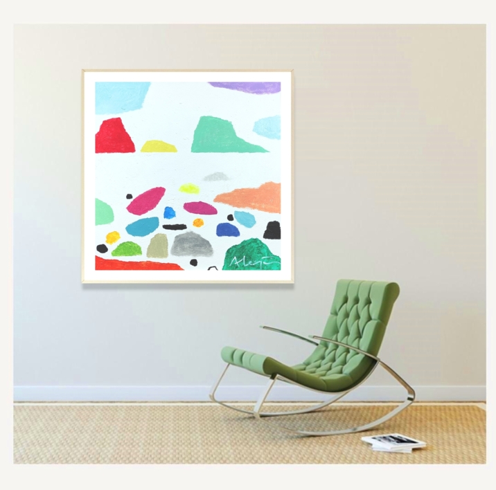 Cantos rodados | Pintura de ALEJOS | Compra arte en Flecha.es