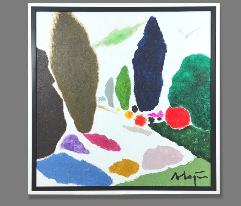 Los pilares de la Tierra |Pintura de ALEJOS | Compra arte en Flecha.es