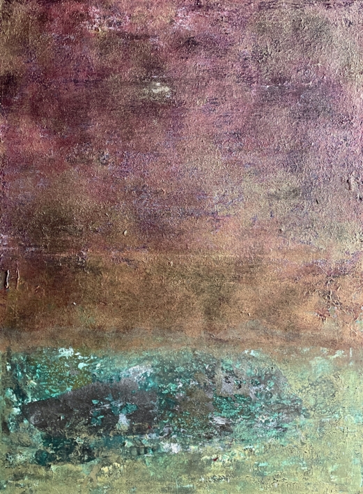 Pintura matérica de campos de color |Pintura de Enric Correa | Compra arte en Flecha.es