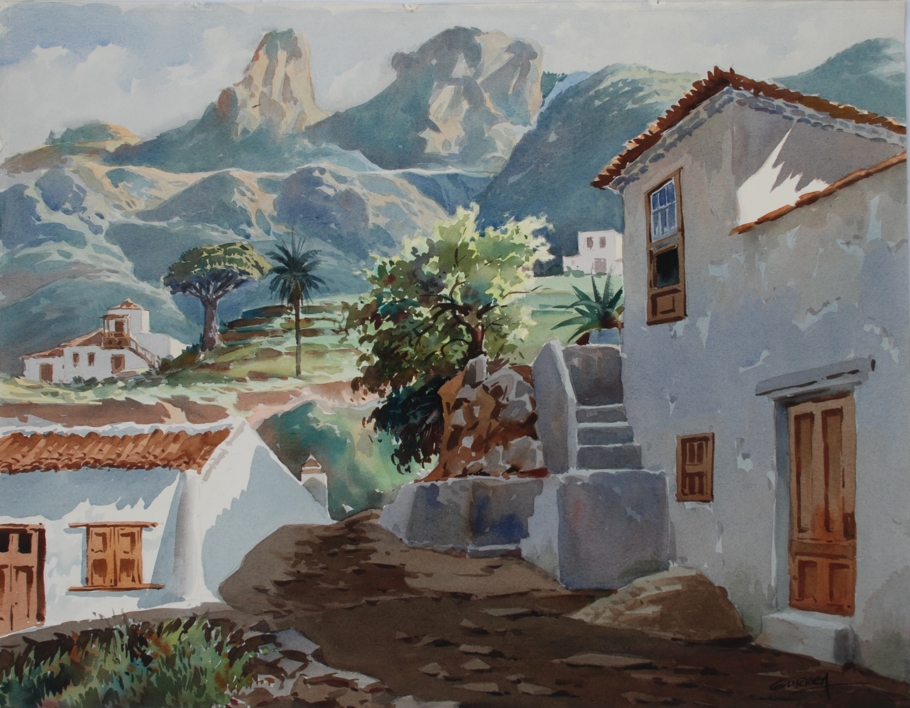 Taganana Tenerife |Pintura de Rafael Gurrea Sánchez | Compra arte en Flecha.es