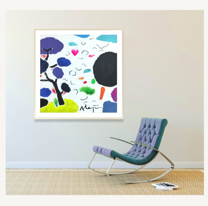 Often a bird/ A menudo un pájaro | Pintura de ALEJOS | Compra arte en Flecha.es