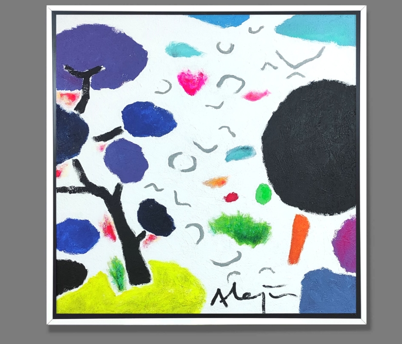Often a bird/ A menudo un pájaro | Pintura de ALEJOS | Compra arte en Flecha.es