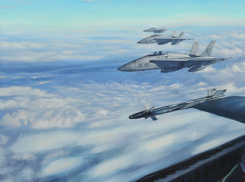 Blindando el Aire | Pintura de Javier Ramos Julián | Compra arte en Flecha.es