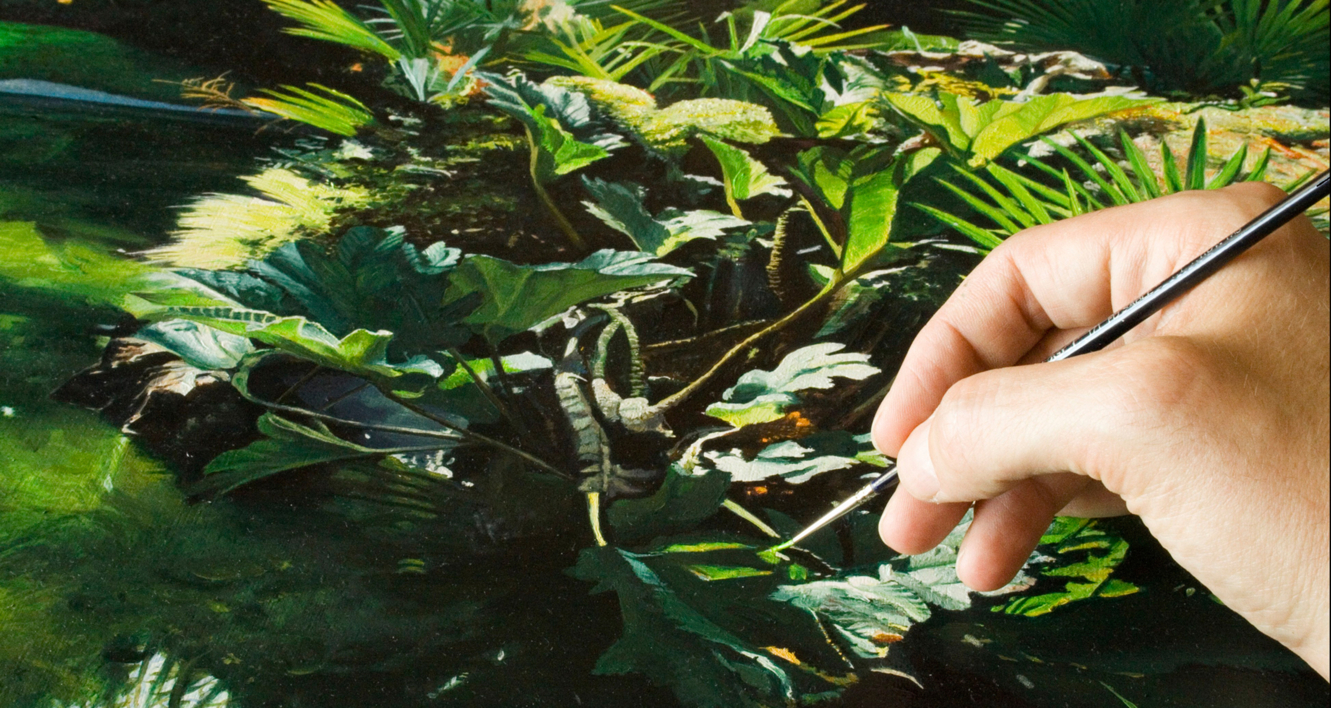 Jardines de Aiete. | Pintura de Javier Ramos Julián | Compra arte en Flecha.es