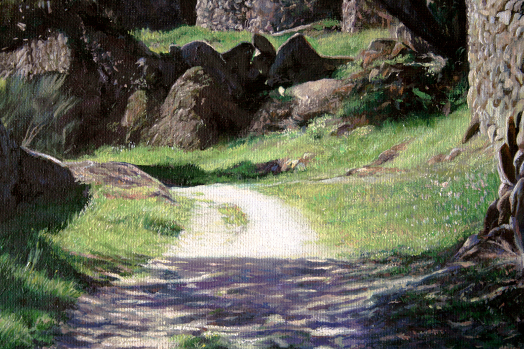 De camino a los pinos | Pintura de Javier Ramos Julián | Compra arte en Flecha.es