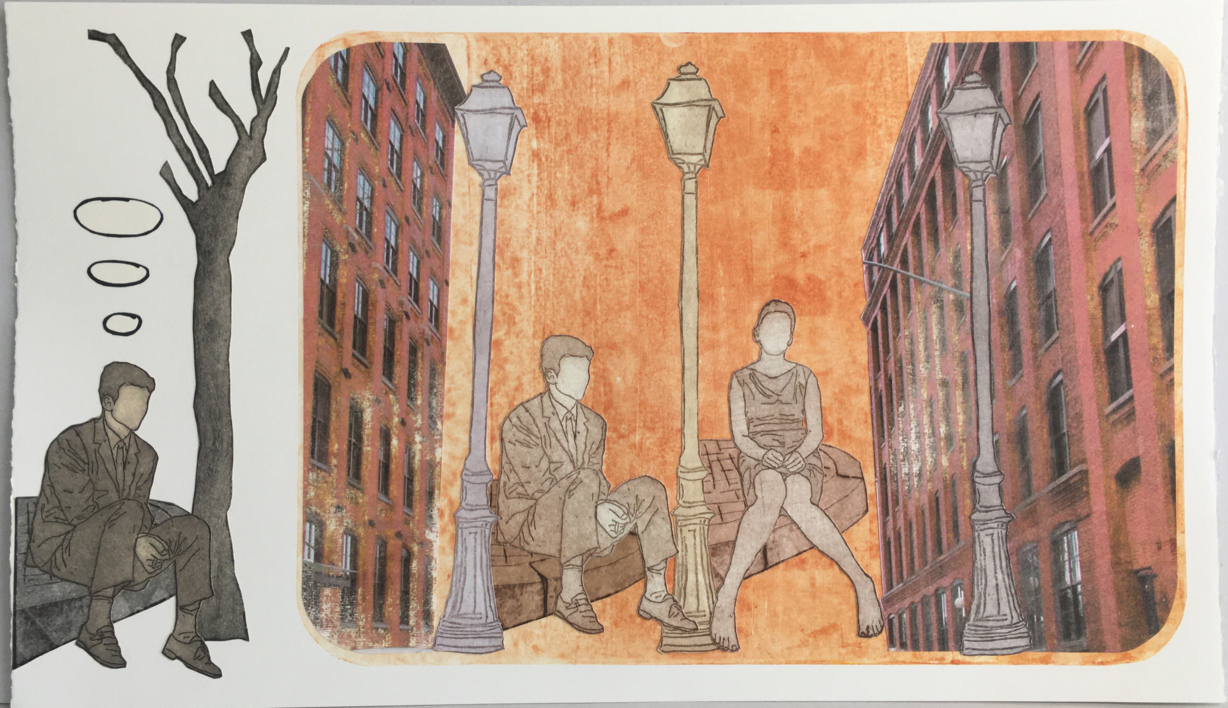 ¡Ay los sueños! Las luces de la ciudad |Obra gráfica de Ana Valenciano | Compra arte en Flecha.es