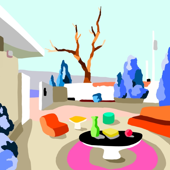 Casa de campo (100x100cm) |Digital de ALEJOS | Compra arte en Flecha.es