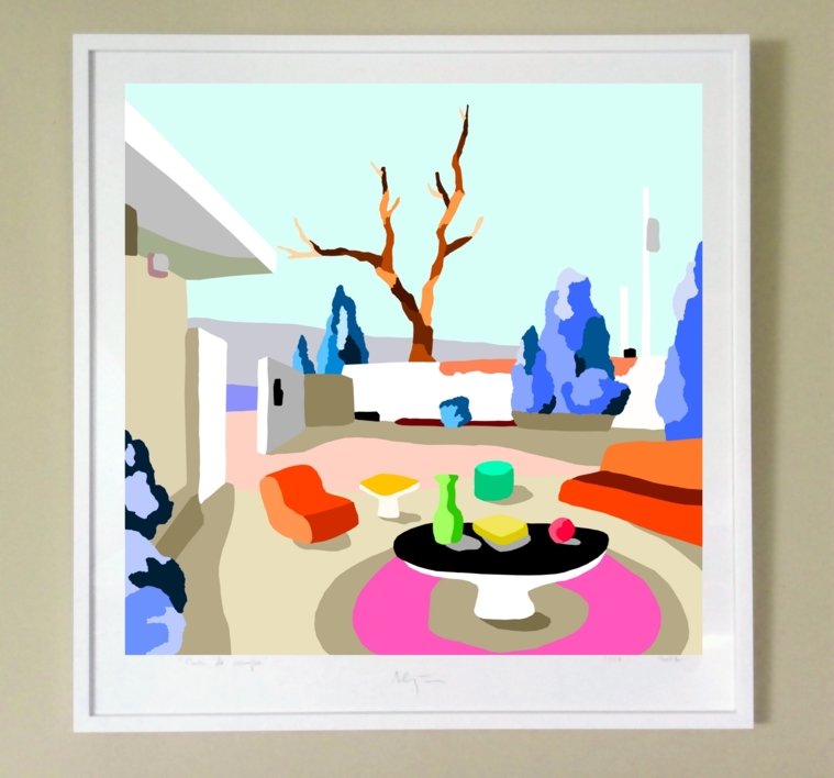 Casa de campo (100x100cm) | Digital de ALEJOS | Compra arte en Flecha.es