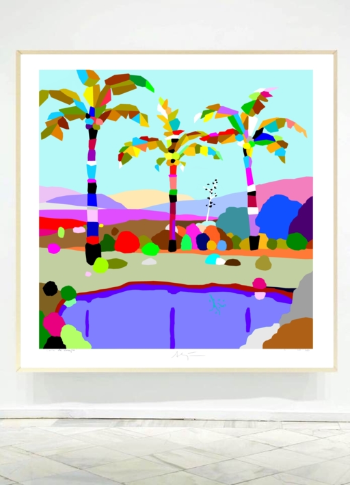 3 Palm3s (100x100cm) | Dibujo de ALEJOS | Compra arte en Flecha.es