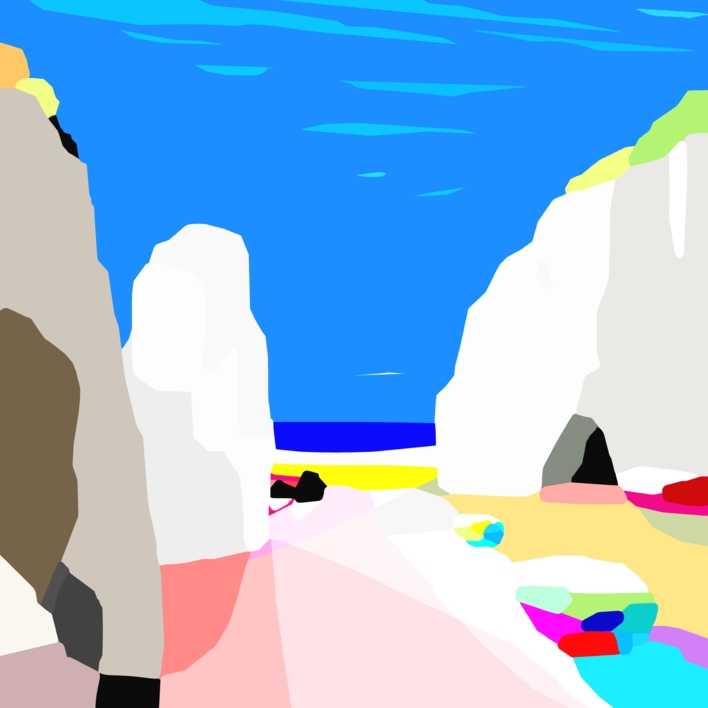 La cueva (100x100cm) |Dibujo de ALEJOS | Compra arte en Flecha.es