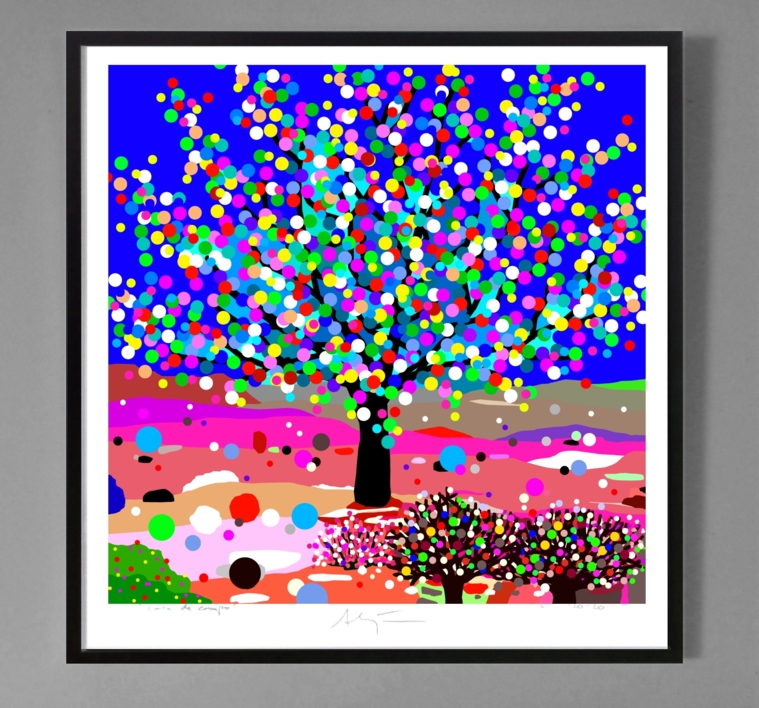 Las semillas luminosas (81x81cm) | Dibujo de ALEJOS | Compra arte en Flecha.es