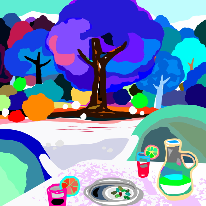 Perfect day II (61x61cm) |Dibujo de ALEJOS | Compra arte en Flecha.es