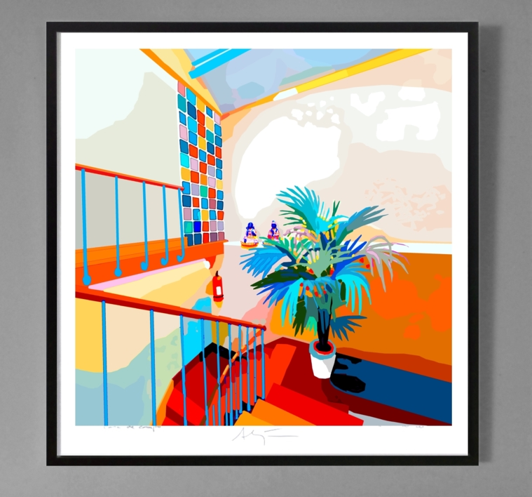 UpStars (43x43cm) | Dibujo de ALEJOS | Compra arte en Flecha.es