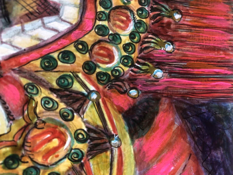Dragón 1. Sere "Del 1 al 5 pasando por el 3" | Pintura de Emma Ramírez Conde | Compra arte en Flecha.es
