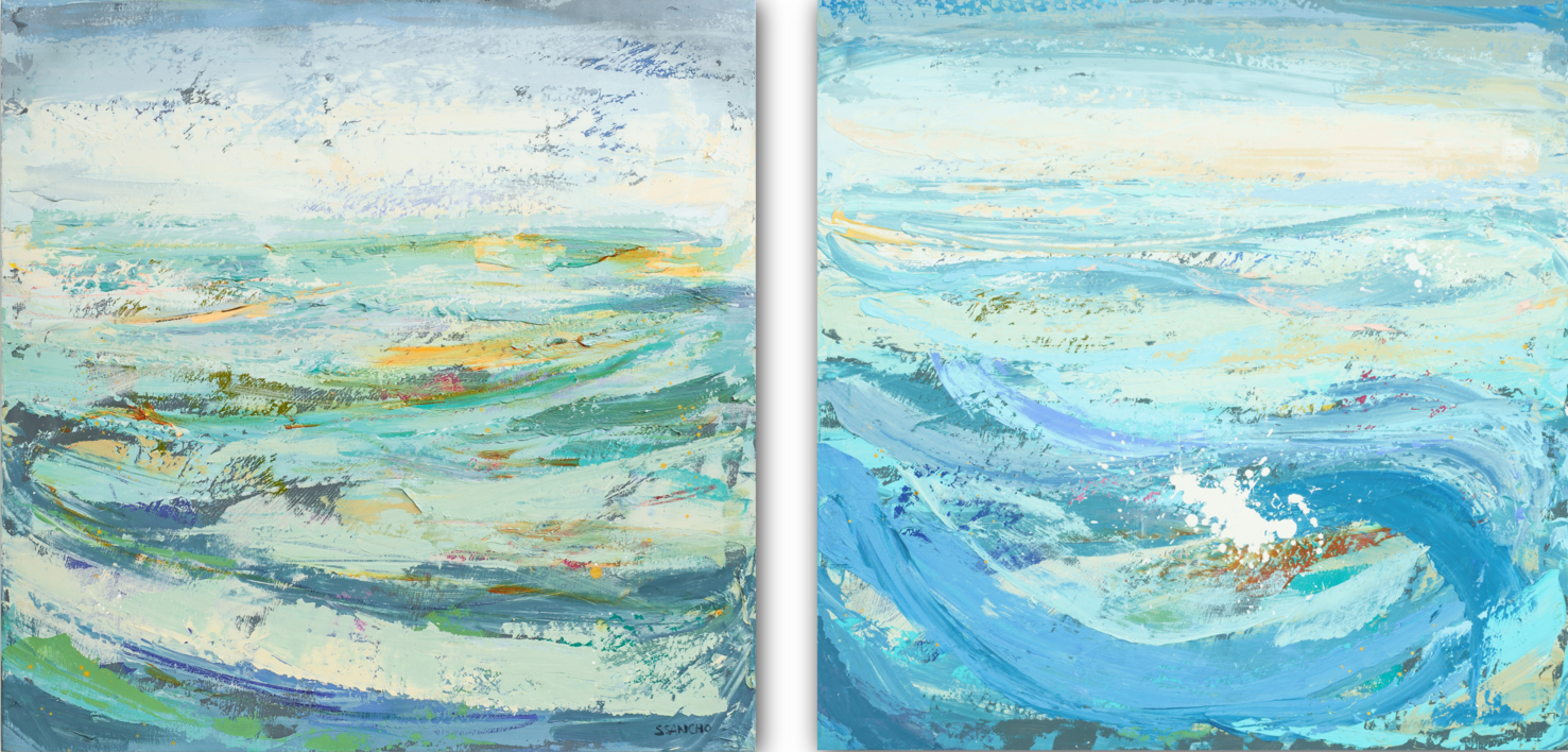 Díptico 19 (emotional seascape) |Pintura de Susana Sancho | Compra arte en Flecha.es