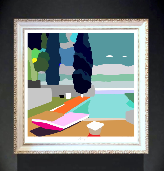 Wish you were here (81x81cm) |Dibujo de ALEJOS | Compra arte en Flecha.es