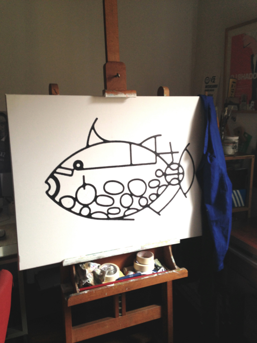 Ballesta (Triggerfish) | Pintura de Rafa Mateo | Compra arte en Flecha.es