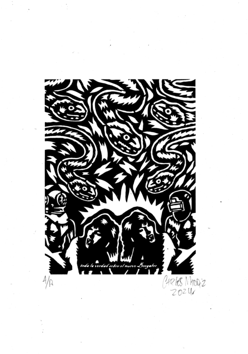 Toda La Verdad Sobre El Nuevo Boogaloo |Obra gráfica de Carlos Madriz | Compra arte en Flecha.es