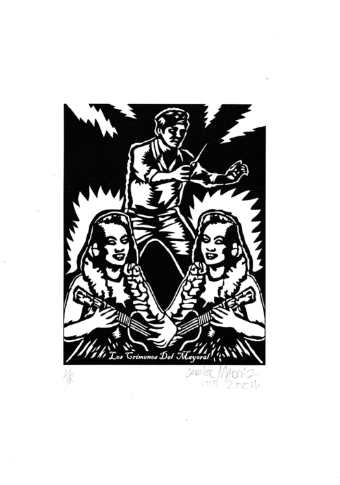 Los Crímenes Del Mayoral |Obra gráfica de Carlos Madriz | Compra arte en Flecha.es