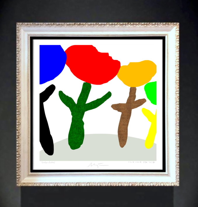 2 Lips (81x81cm) | Dibujo de ALEJOS | Compra arte en Flecha.es