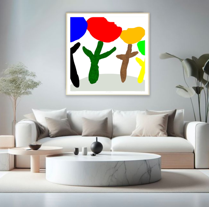 2 Lips (81x81cm) | Dibujo de ALEJOS | Compra arte en Flecha.es