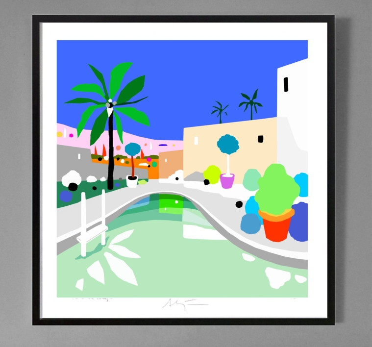 El espejo (61x61cm) | Dibujo de ALEJOS | Compra arte en Flecha.es
