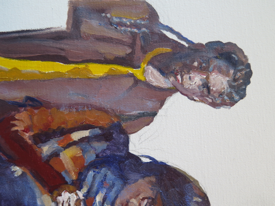 Semáforo en York Way | Pintura de JESÚS MANUEL MORENO | Compra arte en Flecha.es