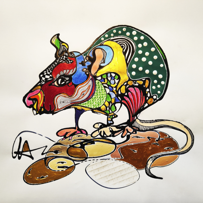 RATA POP |Dibujo de UTA GEUB | Compra arte en Flecha.es
