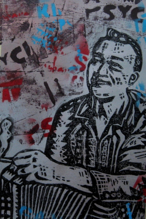 El Gran Flaco Jiménez | Obra gráfica de Carlos Madriz | Compra arte en Flecha.es