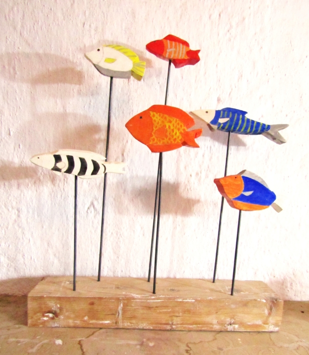 Peces |Escultura de Miguel Costales | Compra arte en Flecha.es
