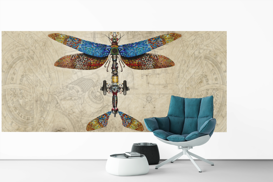 LIBELULA | Collage de Ignacio Junquera | Compra arte en Flecha.es