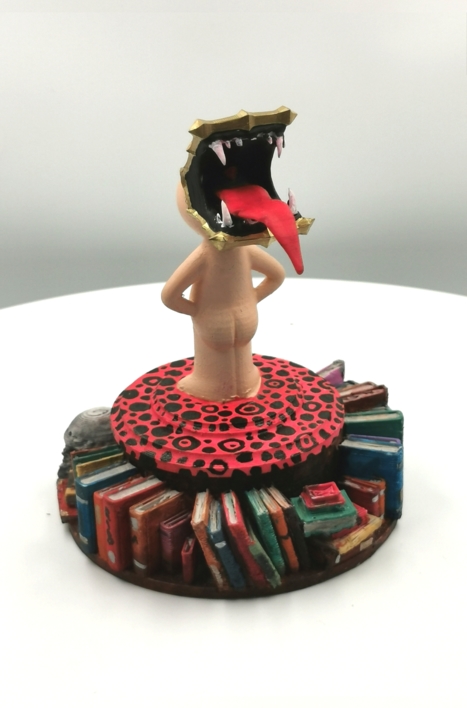 LIbro comecabezas y joyero | Escultura de Ignacio Junquera | Compra arte en Flecha.es