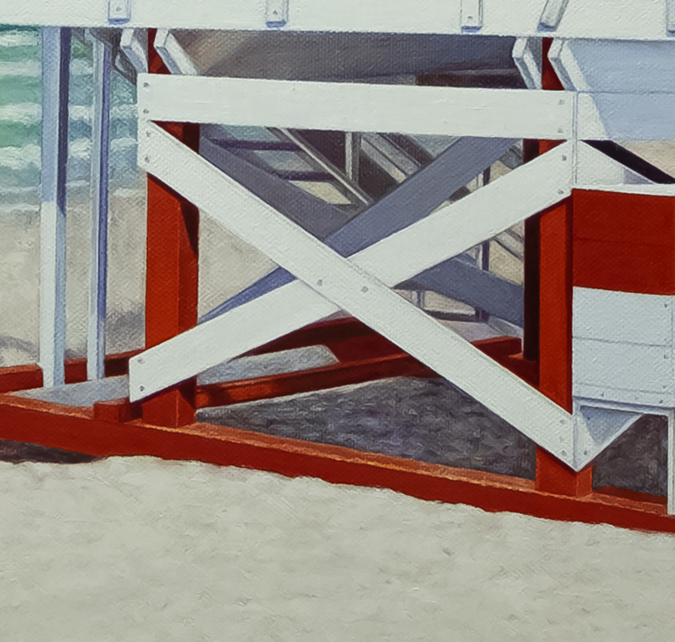 Miami. La Torre Salvavidas. | Pintura de Anastasia Woron | Compra arte en Flecha.es