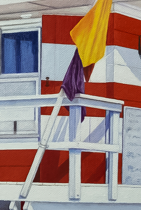 Miami. La Torre Salvavidas. | Pintura de Anastasia Woron | Compra arte en Flecha.es