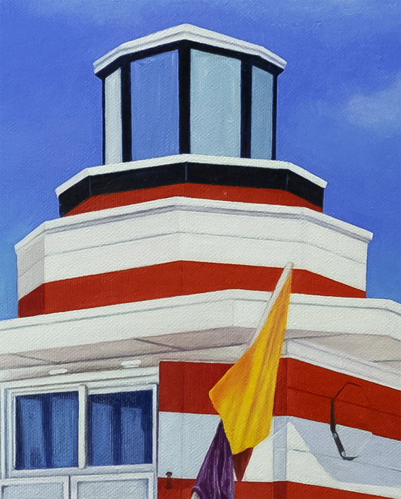 Miami. La Torre Salvavidas. | Pintura de Anastasia Woron | Compra arte en Flecha.es