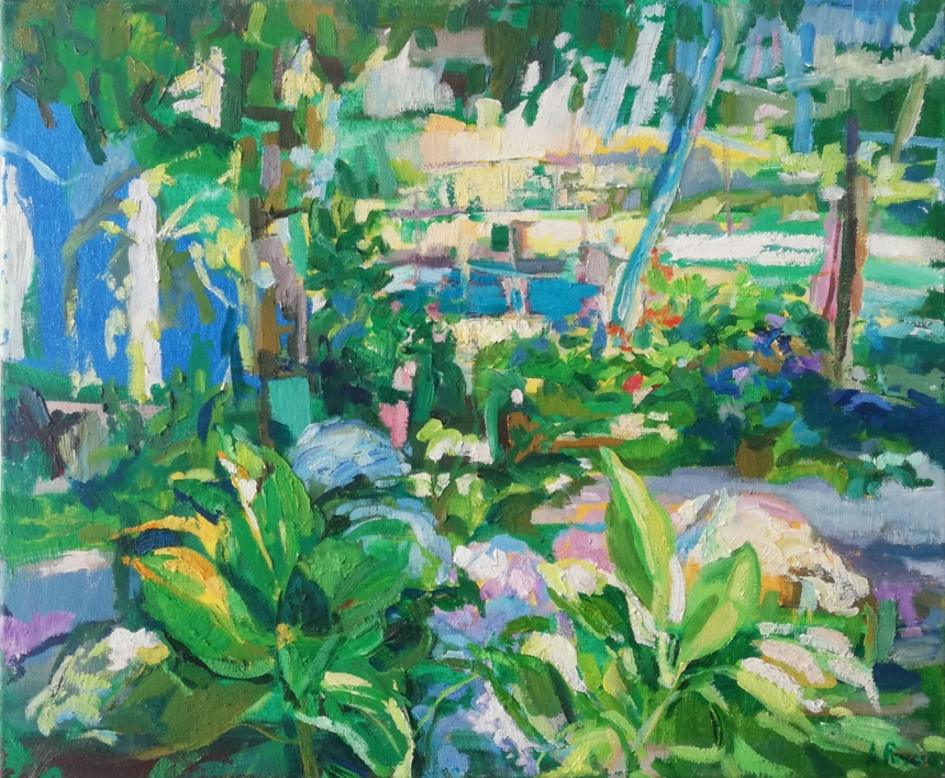 Hortensias |Pintura de Angeli Rivera | Compra arte en Flecha.es