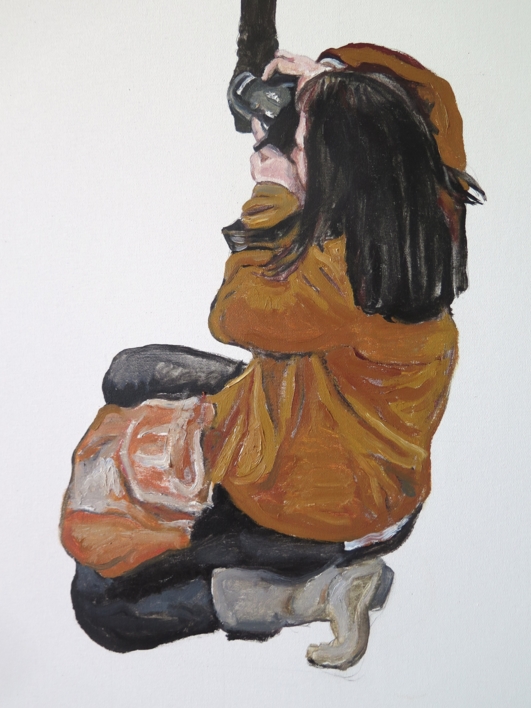 Turistas en Trafalgar Square | Pintura de JESÚS MANUEL MORENO | Compra arte en Flecha.es