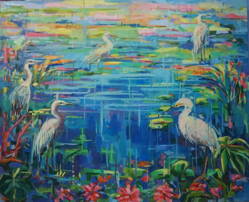 Juego de azules 2 |Pintura de Amaya Fernández Fariza | Compra arte en Flecha.es