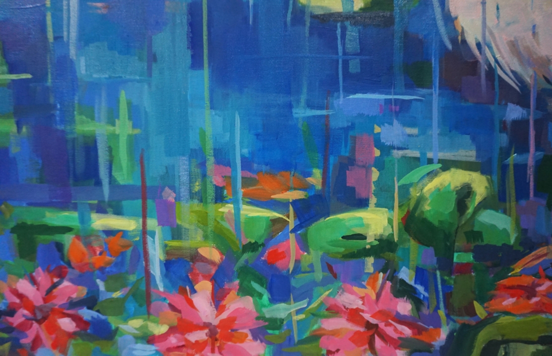 Juego de azules 2 | Pintura de Amaya Fernández Fariza | Compra arte en Flecha.es