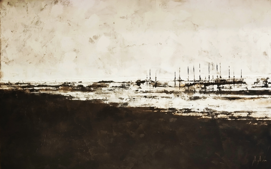 Mar  de espumas |Pintura de ALFONSO AMOROS | Compra arte en Flecha.es