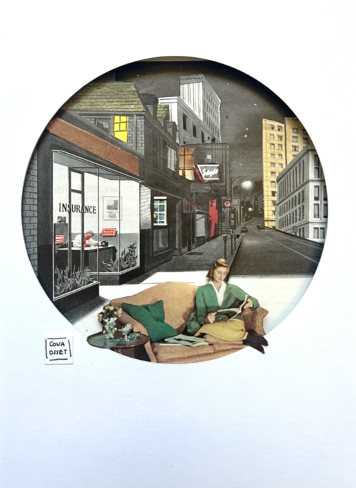 Son más de las dos de la madrugada |Collage de Cova Osset | Compra arte en Flecha.es
