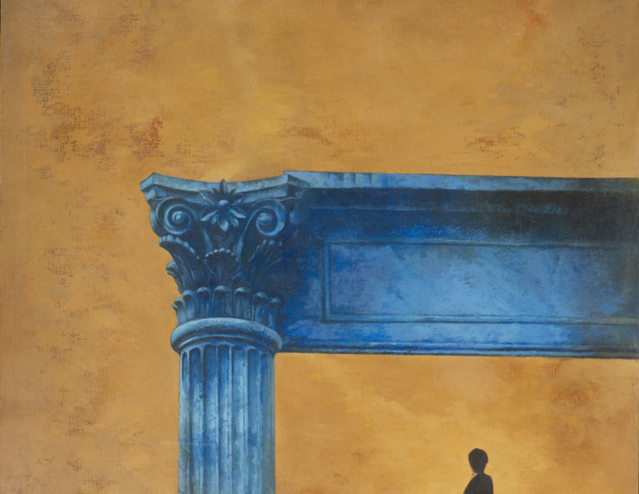 La Columna azul. | Pintura de Álvarez Cebrián | Compra arte en Flecha.es