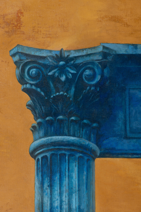 La Columna azul. | Pintura de Álvarez Cebrián | Compra arte en Flecha.es