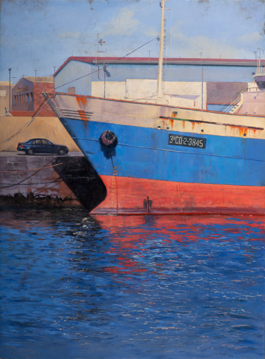Puerto de Vigo II |Pintura de Álvarez Cebrián | Compra arte en Flecha.es