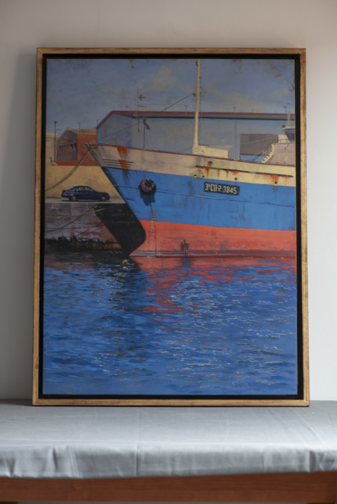 Puerto de Vigo II | Pintura de Álvarez Cebrián | Compra arte en Flecha.es