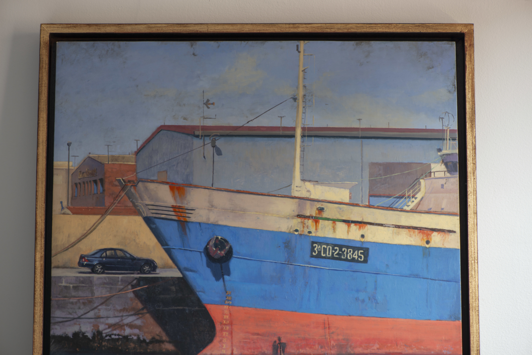 Puerto de Vigo II | Pintura de Álvarez Cebrián | Compra arte en Flecha.es