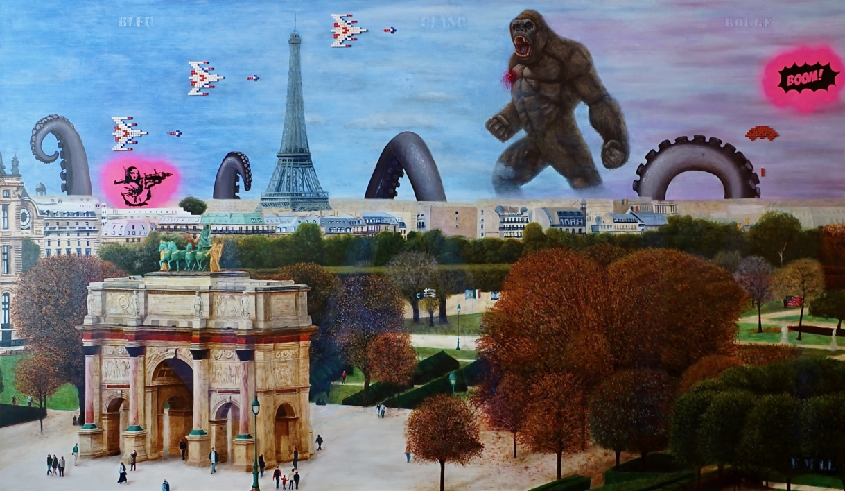 "Bleu, blanc, rouge" & " War is coming" |Collage de Ezequiel Martinez Llaser | Compra arte en Flecha.es